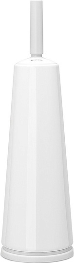 Brabantia ReNew Ершик для унитаза напольный с латунной колбой, цвет: белый 414664