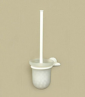 Nofer Line Ершик для унитаза подвесной со стеклянной колбой, цвет: белый 16518.W