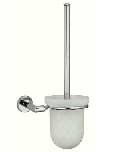 Nofer Line Ершик для унитаза, подвесной, с матовой ручкой, цвет: хром 16518.S