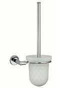 Nofer Line Ершик для унитаза, подвесной, с матовой ручкой, цвет: хром 16518.S