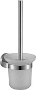 Nofer Niza Ершик для унитаза подвесной со стеклянной колбой, цвет: нержавеющая сталь 16857.S