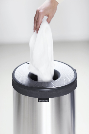 Brabantia Корзина для белья напольная, 35 литров, цвет: стальной/серый 103469