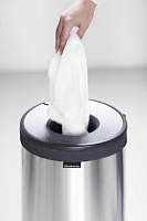 Brabantia Корзина для белья напольная, 35 литров, цвет: стальной/серый 103469