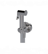 Carimali Mini Гигиенический душ с запорным вентилем, шланг 120 см, цвет: хром 19100/C-120-CR