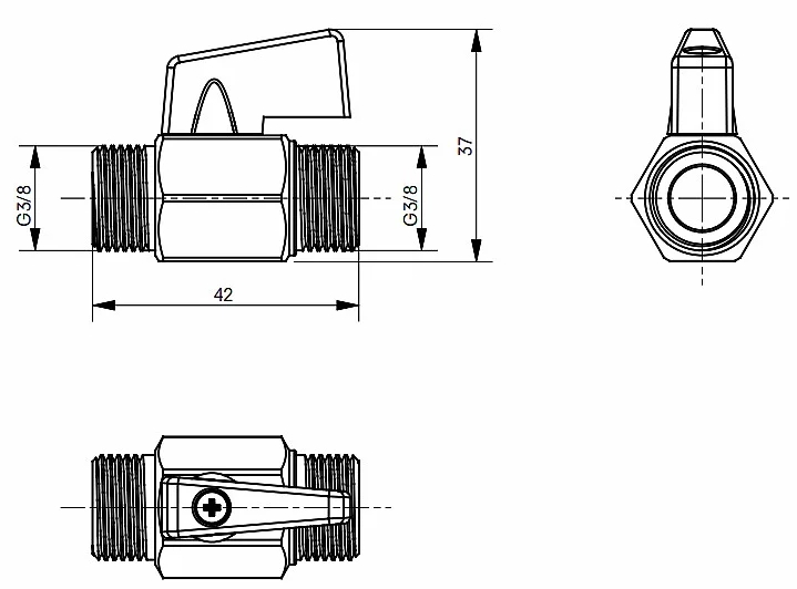 Toto Washlet Шаровый кран для перекрытия воды SP515011B