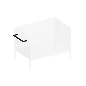 Kerama Marazzi Atollo Держатель для полотенца, прямоугольный, цвет: черный матовый ATRL.30\M