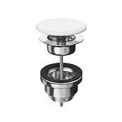 Kerama Marazzi Донный клапан универсальный с керамической крышкой, цвет: белый глянцевый DRR.1/WHT