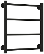 Стилье Версия-КБ Полотенцесушитель водяной 56х60h см, цвет: чёрный матовый 31640-6050