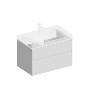 Kerama Marazzi Cubo Тумба под раковину 77,8x47x47,5h см, два ящика, цвет: белый матовый CUB.80.2/WHT.M