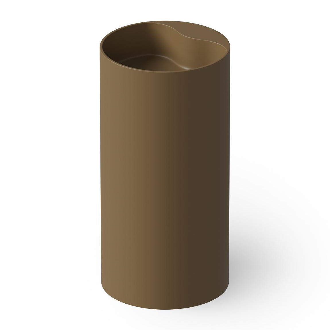 Dea Design Раковина напольная d45x90h см, Solid Surface, выпуск в пол, цвет: dark camel DD2002 450 1