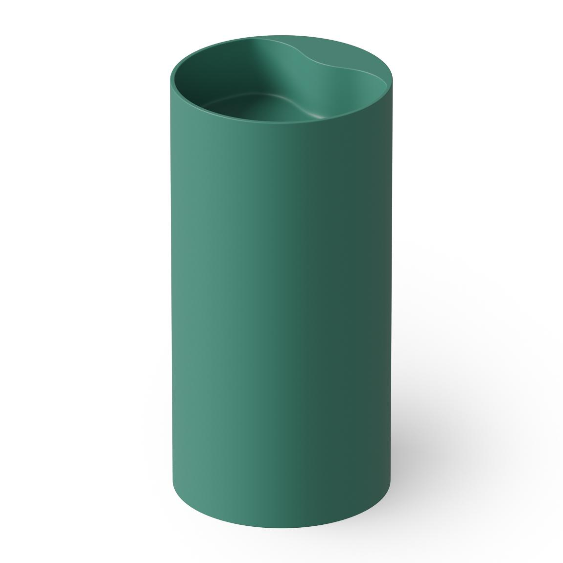 Dea Design Раковина напольная d45x90h см, Solid Surface, выпуск в пол, цвет: green DD2002 450 10