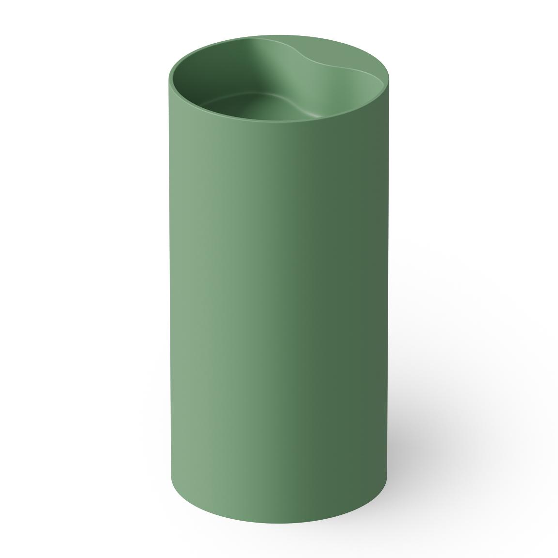 Dea Design Раковина напольная d45x90h см, Solid Surface, выпуск в пол, цвет: mint DD2002 450 12