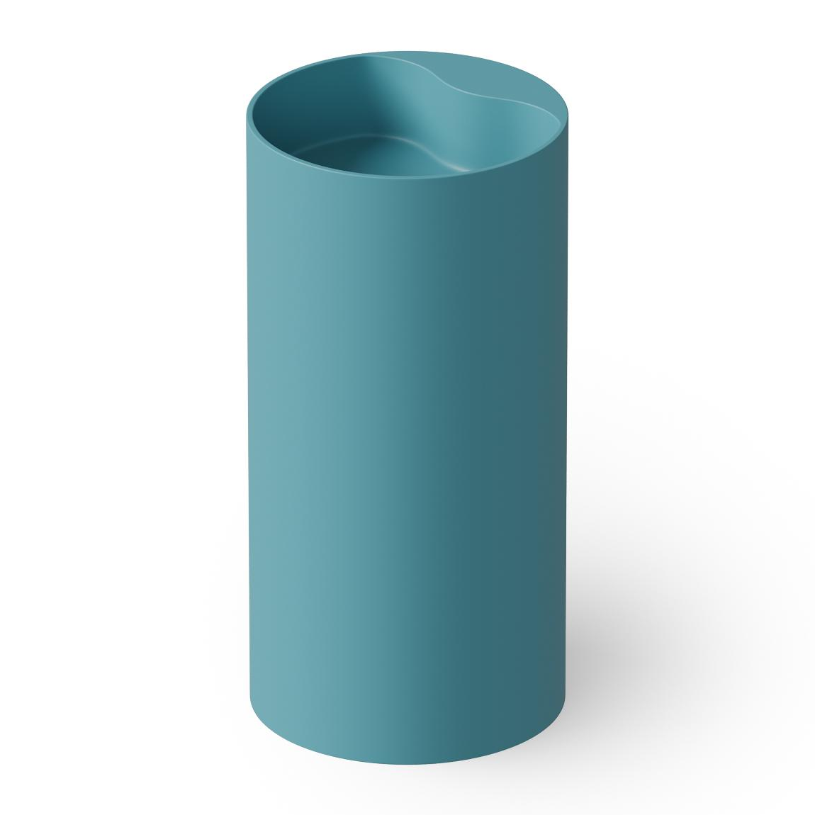 Dea Design Раковина напольная d45x90h см, Solid Surface, выпуск в пол, цвет: wave DD2002 450 15