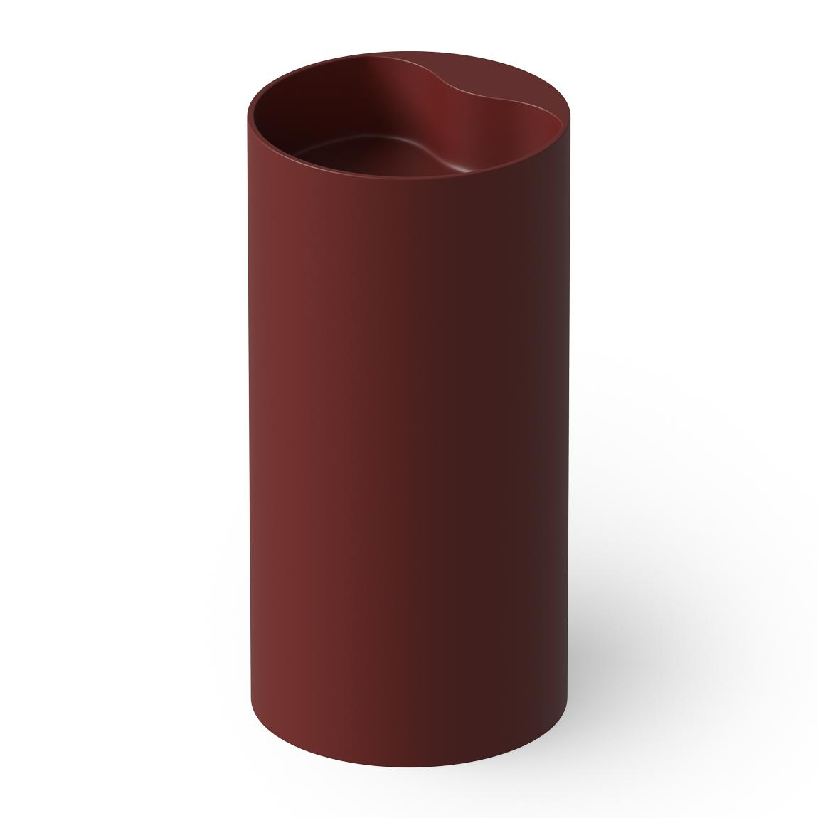 Dea Design Раковина напольная d45x90h см, Solid Surface, выпуск в пол, цвет: red wine DD2002 450 17