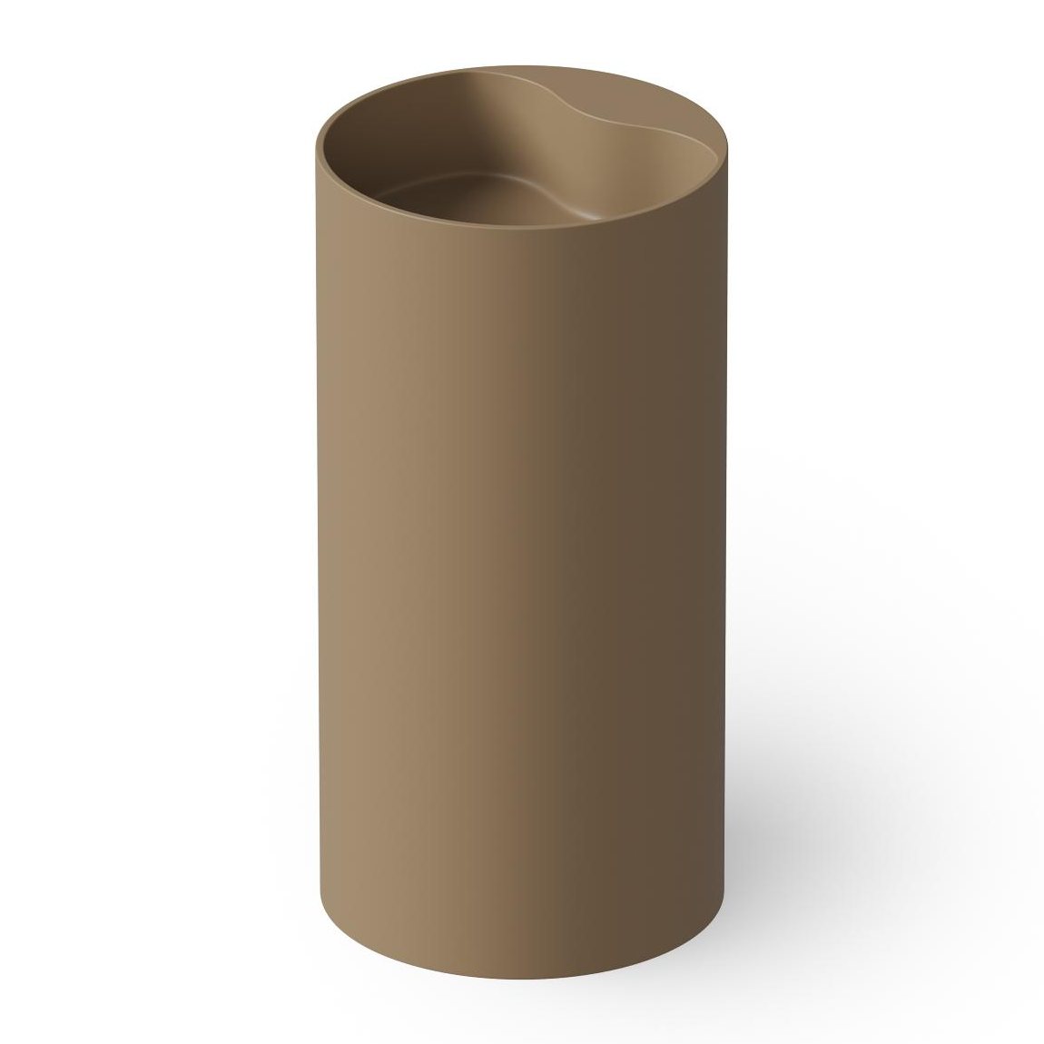 Dea Design Раковина напольная d45x90h см, Solid Surface, выпуск в пол, цвет: light camel DD2002 450 2