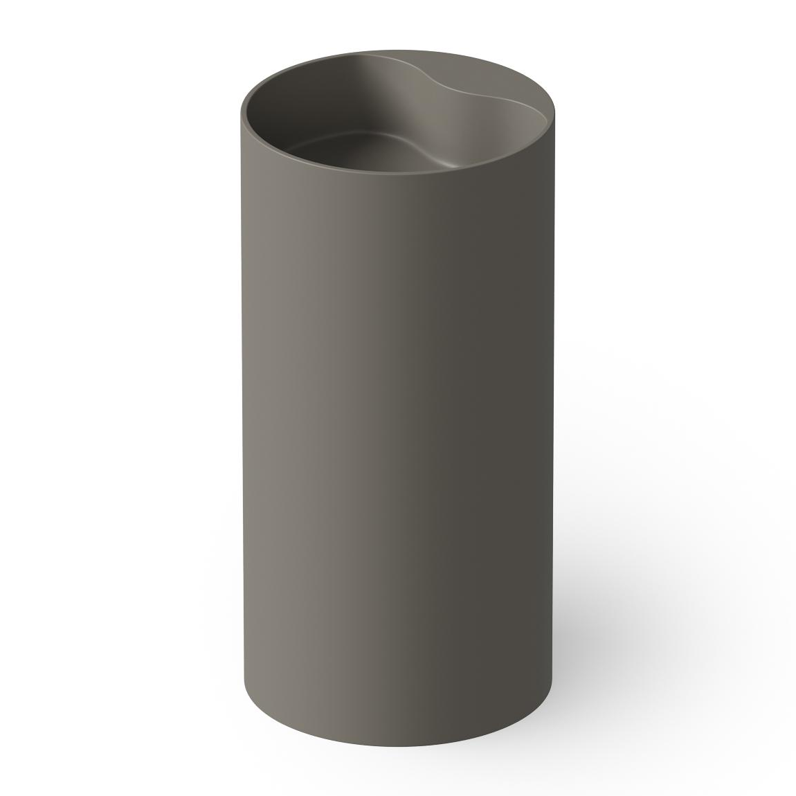 Dea Design Раковина напольная d45x90h см, Solid Surface, выпуск в пол, цвет: grey DD2002 450 3