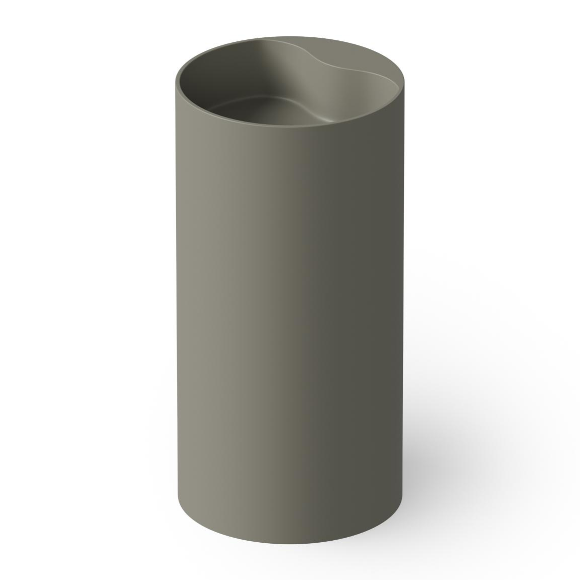Dea Design Раковина напольная d45x90h см, Solid Surface, выпуск в пол, цвет: light grey DD2002 450 4
