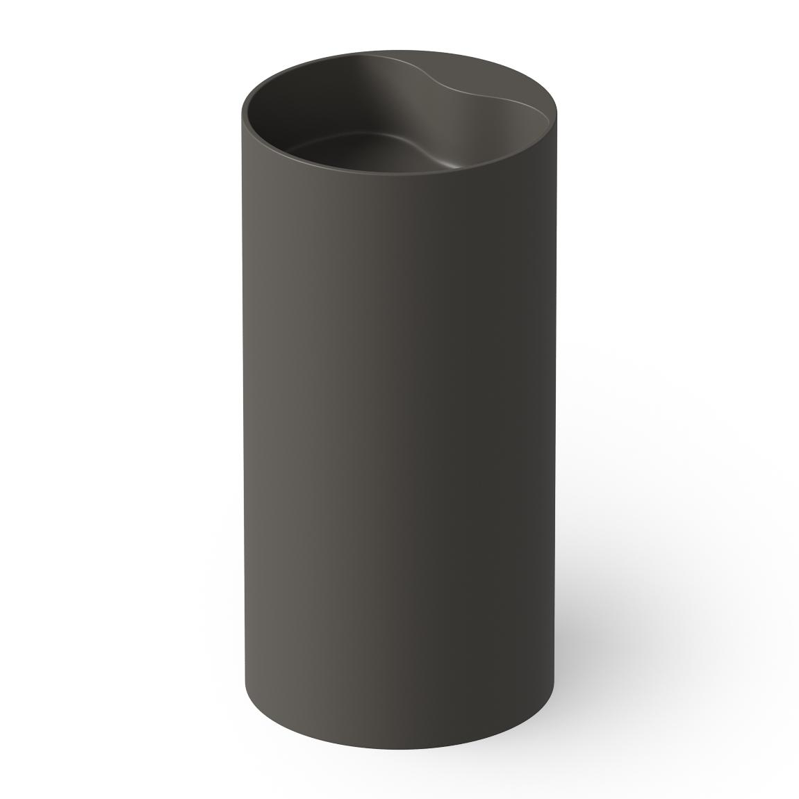 Dea Design Раковина напольная d45x90h см, Solid Surface, выпуск в пол, цвет: graphite DD2002 450 5