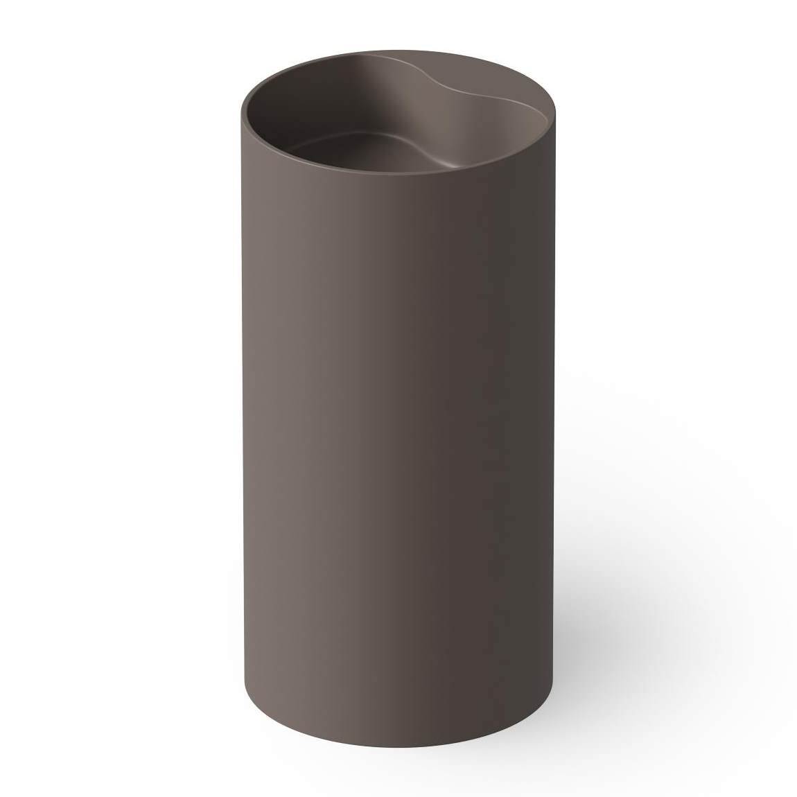 Dea Design Раковина напольная d45x90h см, Solid Surface, выпуск в пол, цвет: grey brown DD2002 450 6