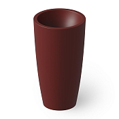 Dea Design Раковина напольная d50x90h см, Solid Surface, выпуск в пол, цвет: red wine DD2010 500 17