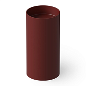 Dea Design Раковина напольная d40x82h см, Solid Surface, выпуск в пол, цвет: red wine DD2012 400 17