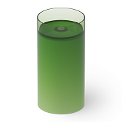 Dea Design Раковина напольная d45x90h см, Glasstech, выпуск в пол, цвет: emerald DD2012 450 R3