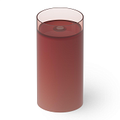 Dea Design Раковина напольная d45x90h см, Glasstech, выпуск в пол, цвет: pomegranate DD2012 450 R5