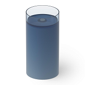 Dea Design Раковина напольная d45x90h см, Glasstech, выпуск в пол, цвет: royal blue DD2012 450 R7