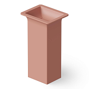 Dea Design Раковина напольная 50x40x90h см, Solid Surface, выпуск в пол, цвет: lotus DD2014 500 13