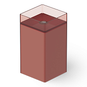 Dea Design Раковина напольная 40x40x85h см, Glasstech, выпуск в пол, цвет: pomegranate DD2017 400 R5