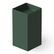 Dea Design Раковина напольная 45x45x90h см, Solid Surface, выпуск в пол, цвет: dark green DD2017 450 11