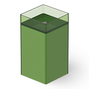 Dea Design Раковина напольная 45x45x90h см, Glasstech, выпуск в пол, цвет: emerald DD2017 450 R3