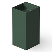 Dea Design Раковина напольная 42x45x90h см, Solid Surface, выпуск в пол, цвет: dark green DD2019 420 11