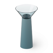 Dea Design Раковина напольная d48x90h см, Glasstech, выпуск в пол, цвет: dark blue DD2022 480 R11