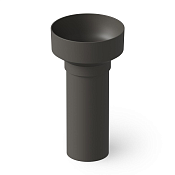 Dea Design Раковина напольная d48x90h см, Solid Surface, выпуск в пол, цвет: graphite DD2023 480 5