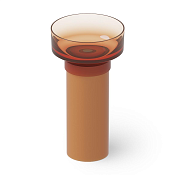 Dea Design Раковина напольная d48x90h см, Glasstech, выпуск в пол, цвет: sunset DD2023 480 R1