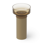 Dea Design Раковина напольная d48x90h см, Glasstech, выпуск в пол, цвет: classic green DD2023 480 R6