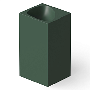 Dea Design Раковина напольная 49,5x45,5x88h см, Solid Surface, выпуск в пол, цвет: dark green DD2024 495 11