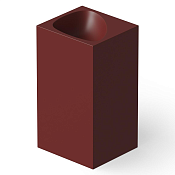 Dea Design Раковина напольная 49,5x45,5x88h см, Solid Surface, выпуск в пол, цвет: red wine DD2024 495 17