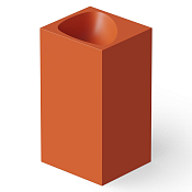 Dea Design Раковина напольная 49,5x45,5x88h см, Solid Surface, выпуск в пол, цвет: orange DD2024 495 7