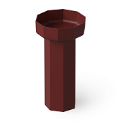 Dea Design Раковина напольная 48x45,6x90h см, Solid Surface, выпуск в пол, цвет: red wine DD2025 480 17