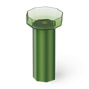 Dea Design Раковина напольная 48x45,6x90h см, Glasstech, выпуск в пол, цвет: emerald DD2025 480 R3