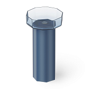 Dea Design Раковина напольная 48x45,6x90h см, Glasstech, выпуск в пол, цвет: royal blue DD2025 480 R7