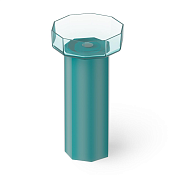 Dea Design Раковина напольная 48x46x90h см, Glasstech, выпуск в пол, цвет: lake water blue DD2025 480 R8