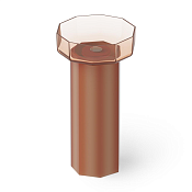 Dea Design Раковина напольная 48x45,6x90h см, Glasstech, выпуск в пол, цвет: brown copper DD2025 480 R9