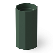 Dea Design Раковина напольная 48x45,6x90h см, Solid Surface, выпуск в пол, цвет: dark green DD2026 480 11