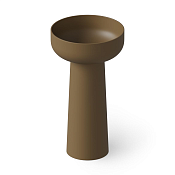 Dea Design Раковина напольная d48x88h см, Solid Surface, выпуск в пол, цвет: dark camel DD2027 480 1