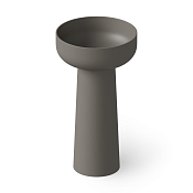 Dea Design Раковина напольная d48x88h см, Solid Surface, выпуск в пол, цвет: grey DD2027 480 3