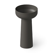 Dea Design Раковина напольная d48x88h см, Solid Surface, выпуск в пол, цвет: graphite DD2027 480 5