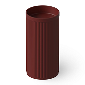 Dea Design Раковина напольная d45x90h см, Solid Surface, выпуск в пол, цвет: red wine DD2801 450 17